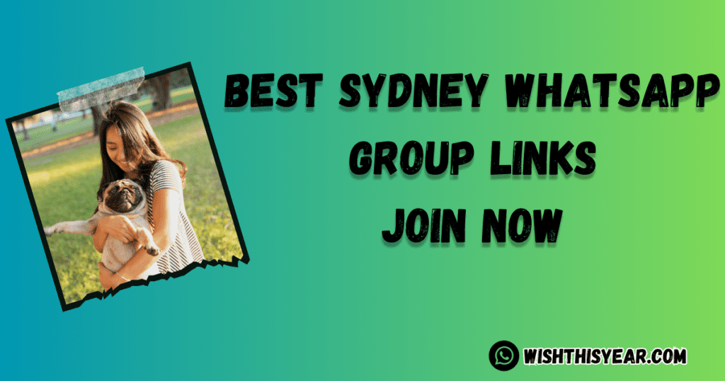 Best Sydney WhatsApp Group Links updated