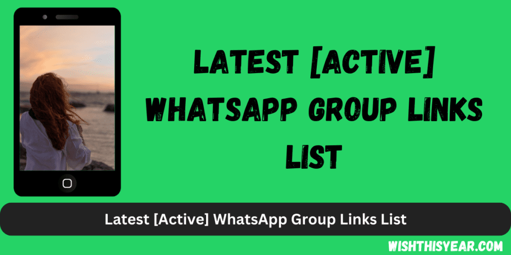 Latest Active WhatsApp Group Links List